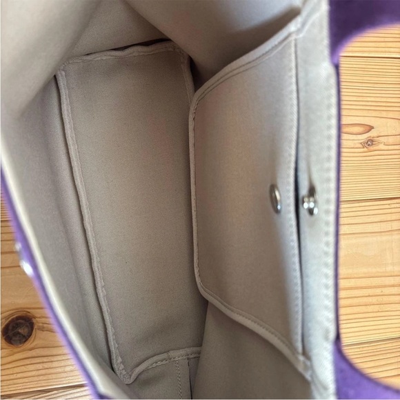 Herve Chapelier Tote Bag in Purple and Gray - Picture 6 of 15